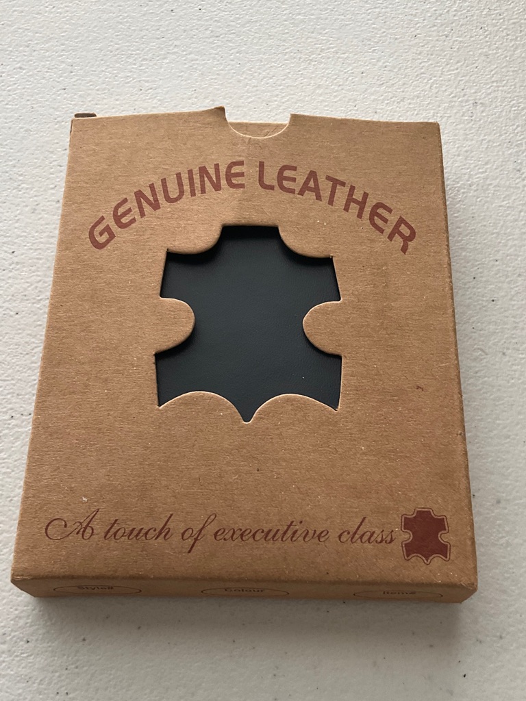 Genuine Leather Card Holder  Black